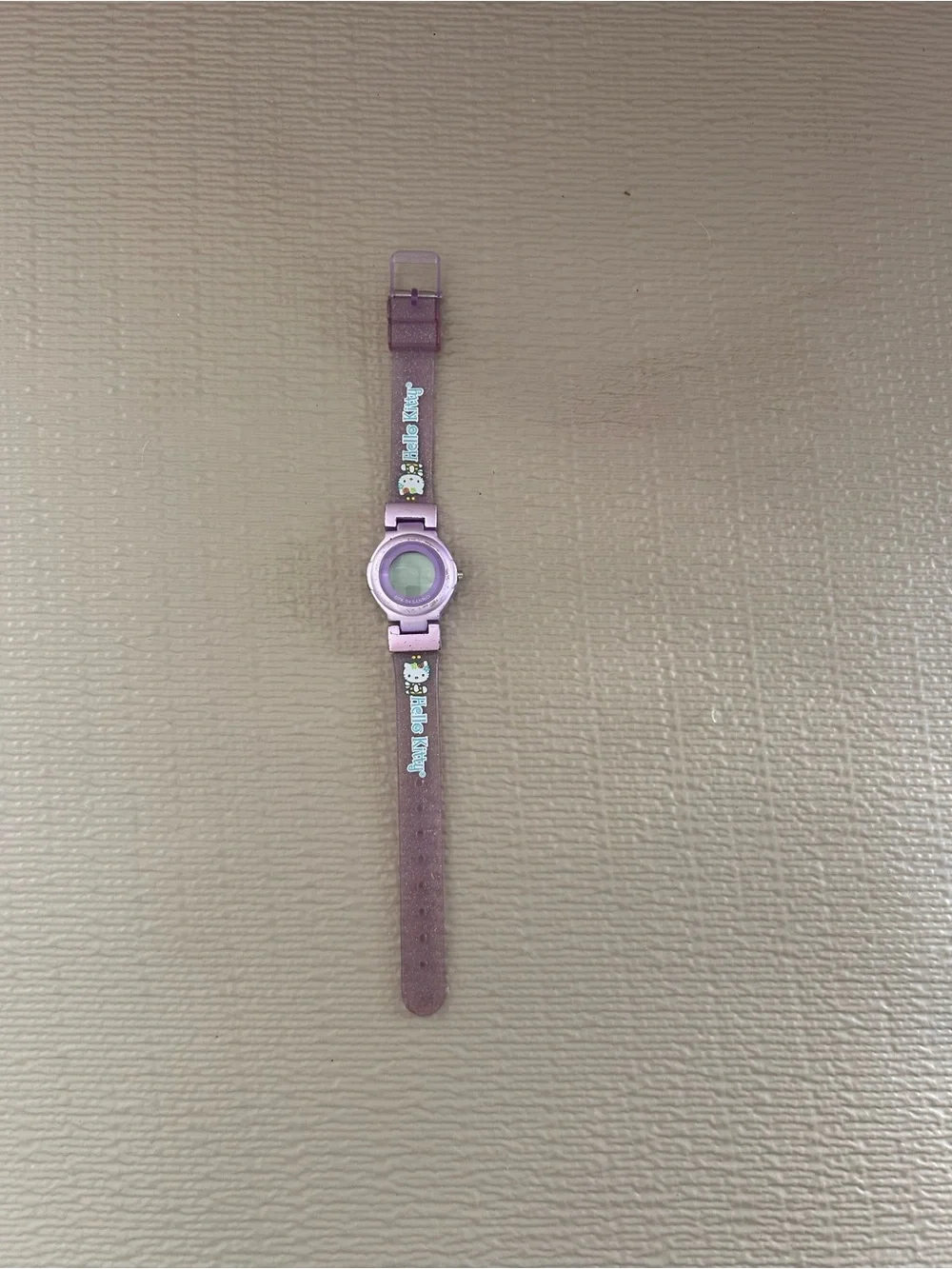 Sanrio Purple Glitter Kids Watch with Character Strap
